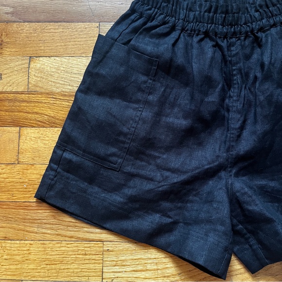 Rails Black Linen Shorts with Pockets XS - Picture 4 of 8